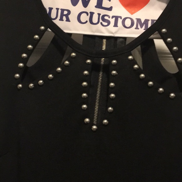 Black dress with studs - Picture 2 of 2